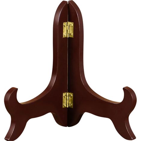 Présentoir pliable, présentoir à assiettes décoratif fait main, présentoir pour cadres photo, accessoires pour vitrines. (1/5)