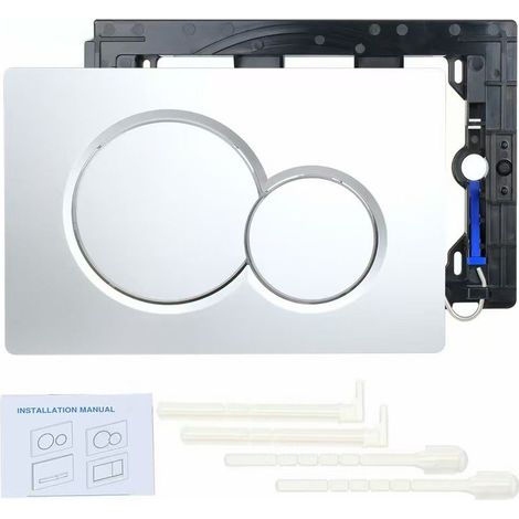 Panneau Bouton Réservoir Eau Caché Compatible Geberit SIGMA01 Réf 115770 Galvanoplastie Salle de Bain Accessoire - AUTRES (1/3)
