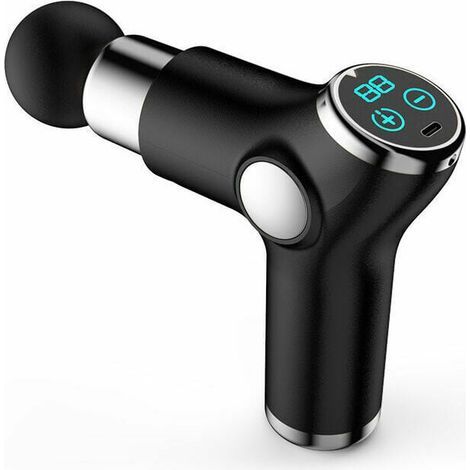Pistola de masaje deportiva: un masajeador corporal portátil perfecto para masajear y relajarse después del ejercicio. Una pistola de masaje para aliviar el dolor muscular. (1/4)