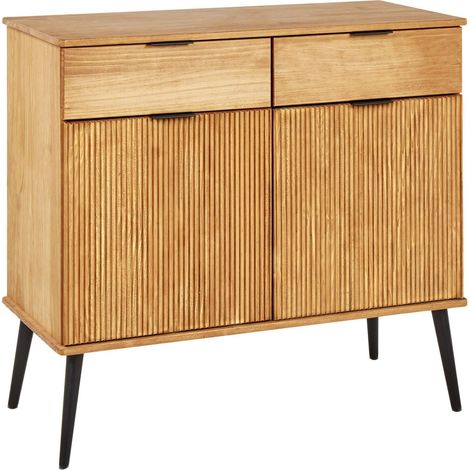 Credenza con 2 cassetti e 2 ante in legno chiaro Timmins