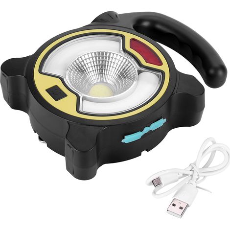 Lampe portable solaire à batterie COB LED Projecteur étanche Lampe de camping d'urgence (1/5)