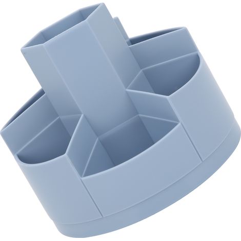 Porte-stylo MPRINCE grande capacité, rotation à 360 degrés, résistant à l'usure, pour le bureau et l'école (bleu)