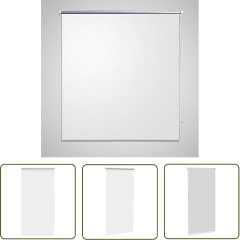 Verdunklungsrollo Verdunkelungsrollo Rollo 60x120 weiß - Fensterrollo - Verdunklungsrollo - Weißes Rollo - Raffstore - Raumteiler (1/5)