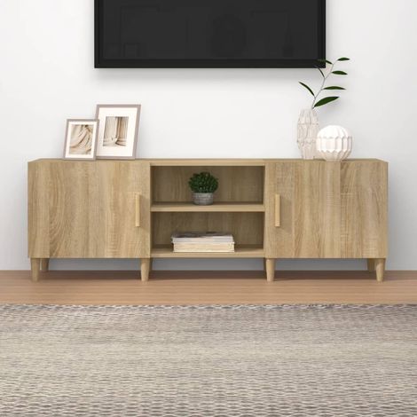 vidaXL Mobile Porta TV Rovere Sonoma 150x30x50 cm Legno