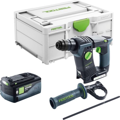 Festool BHC 18-Basic Marteau perforateur sans fil 18 V 1,8 J SDS Plus Brushless + 1x batterie 5,0 Ah + Systainer - sans chargeur (1/5)
