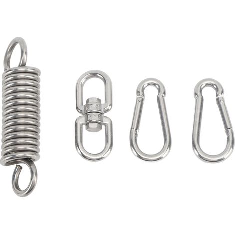 Ressort de Sac de Frappe Professionnel en Acier Inoxydable 304, Rotation à 360°, 200kg, pour Sac de Boxe, Camping et Chaise Suspendue