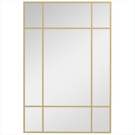Décoration murale Miroir mural verrière style fenêtre 90 x 60 cm (1/5)