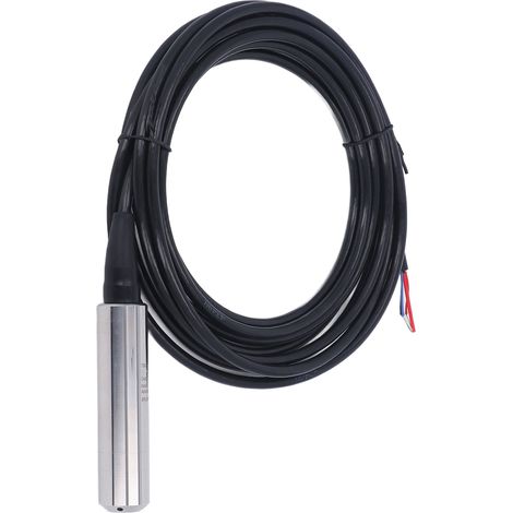 Flüssigkeitsstandtransmitter, präziser, empfindlicher, wasserdichter IP68-Einschub-Wasserstandssensor, 12–30 V DC Stromversorgung, 0–10 V Ausgang, 9 m Kabel (Reichweite 0–9 m) (1/5)