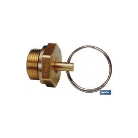 Robinet de purge 22 x 1,5 pour réservoirs d'air comprimé
