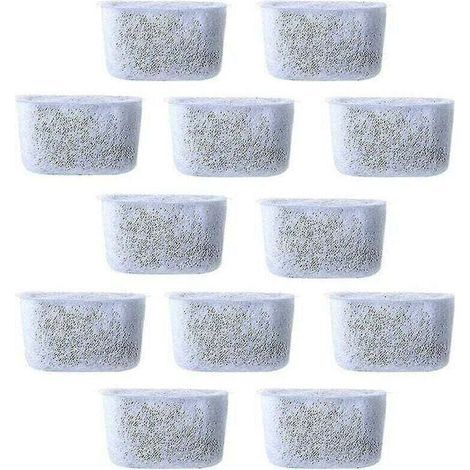 12pcs Filtres à eau à charbon de rechange Filtre non tissé pour cafetières (1/4)