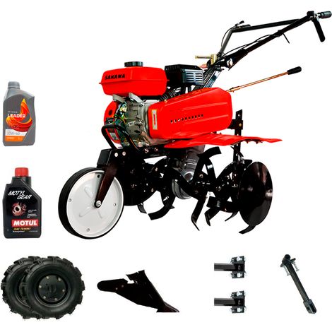 Motobineuse Motoculteur Manuel 7CV 3V avec accessoires + huile (1/5)