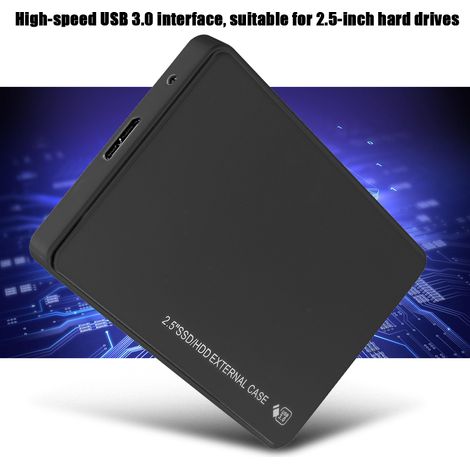 Boîtier Externe Pour Disque Dur - USB 3.0 - Compatible SATA 2.5 Pouces - ABS - Transmission 5 Gbps - Pour HDD et SSD - 1 Pièce (1/5)