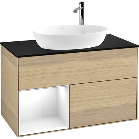 Villeroy & Boch F892GFPC Meuble sous lavabo Finion F89 (1/2)
