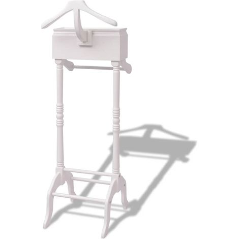 Maison Exclusive - Appendiabiti con Armadietto in Legno Bianco