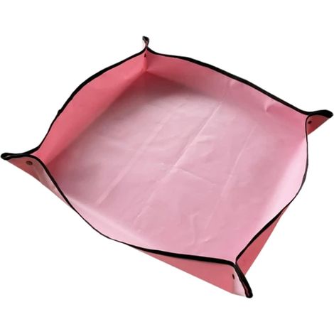 Tapis de Rempotage pour Plantes, 75x75cm Tapis de Jardinage Oxford Imperméable et Pliable, Tapis de Plantation Succulente pour Jardin Intérieur, Rempotage et Entretien des Plantes (Rose) (1/5)