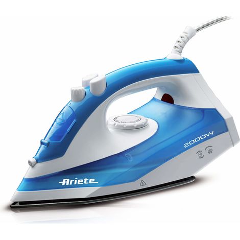 Ariete 6234 Trocken- & Dampfbügeleisen Teflon soleplate 2000 W Blau, Weiß