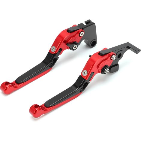 2 leviers de frein et d'embrayage réglables en alliage d'aluminium CNC pour moto YAMAHA XJ6 DIVERSION 2009-2015 (rouge) (1/5)