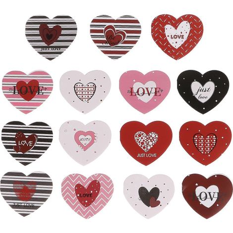 120 cartes de vœux en forme de cœur pour la Saint-Valentin-9x7.8cm-Colorful