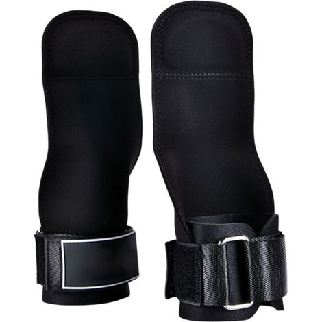 Sangles de poignet pour haltérophilie, bandes de poignet d'entraînement avec adhérence améliorée pour une protection optimale des mains et des poignets, sangles de levage pour soulevé de terre et forc (1/5)