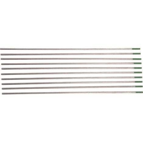 Accessoires de soudage professionnels pour électrodes de tungstène 10 WP 2 x 175 mm (1/5)