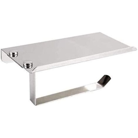 Toilettenpapierhalter, Wandmontage, Edelstahl 304, Schraubbefestigung, Silber (1/5)