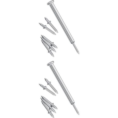Clous sans tête avec fixation dissimulée - Parfait pour les plinthes en bois et l'assemblage de meubles - Ne se desserrent pas (1/4)