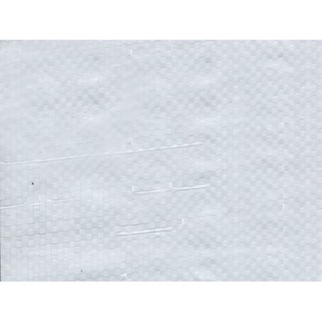 Bâche de protection 250g avec oeillets - Blanc 6m x 4m Blanc