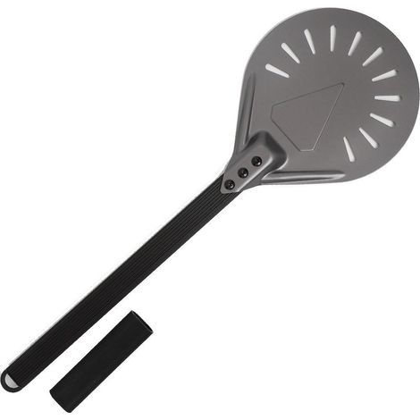 Pelle à pizza professionnelle 7pouces - Aluminium et bois - Perforée, ergonomique - Pour transfert facile au four - Pizzeria et cuisine (1/5)