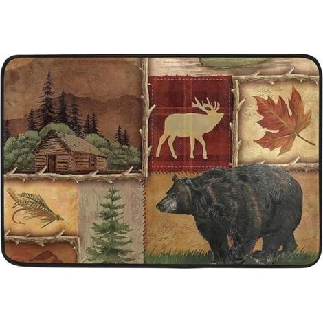 Fußmatte, Bodenmatte mit den Maßen 60 x 40 cm, Willkommensmatte für Zuhause, Schlafzimmer, Badezimmer und Wohnzimmer (1/5)
