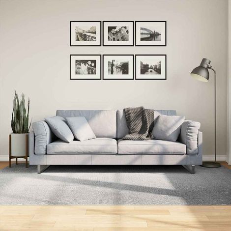 Teppich IZA Kurzflor Skandinavischer Look Grau 160x230 cm