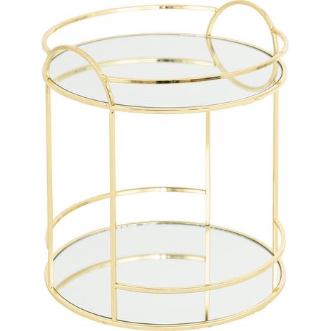 Bandeja con espejo Feel Doré 2 niveles H24cm - Atmosphera créateur d'intérieur
