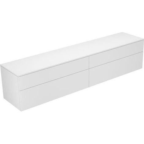 Buffet EDITION 400 4 façades coulissantes 2100 x 472 x 450 mm titan / titan KEUCO