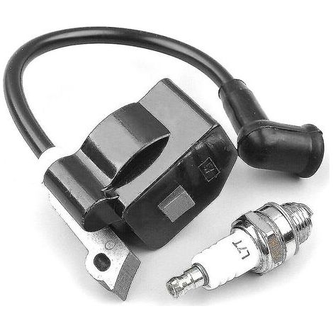 Bobina di accensione per decespugliatori Stihl FS55 FS55C FS46 FC55 FS38 FS45 HL45 HS45 – Materiale: plastica e gomma – Compatibile con 4140 400 1308 (1/5)