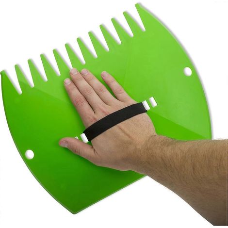Râteau ramasseur de feuilles, surface antirouille facile à nettoyer, poignée ergonomique pour réduire la fatigue, conception robuste pour les travaux de jardinage difficiles (taille unique) (1/4)