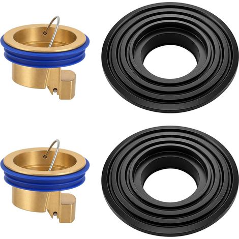 2PCS Clapet Anti Odeur Douche Clapet Set, Anti Retour Drain Douche Universel, Bouchon Siphon Sol Anti Odeur Insectes Anti Refoulement, Noyau Siphon Sol Joint Découpable Salle de Bain Cuisine Balcon (1/5)