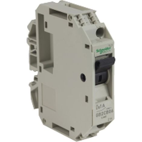 Disjoncteur MAGTER 1A avec protection unipolaire et pouvoir de coupure élevé.