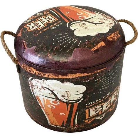 Siège rond rangement Beer - Petit Modèle