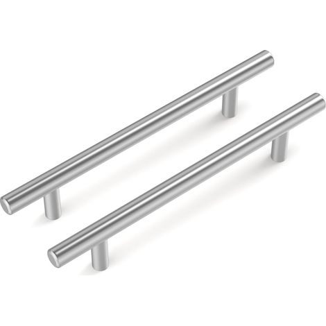 Lot de 5 Poignee de Meuble Cuisine Inoxydable,Entraxe 160mm Poignée Meuble Argent Poignée Tiroir, Poignée Porte Coulissante Poignet de Porte Cuisine (1/5)