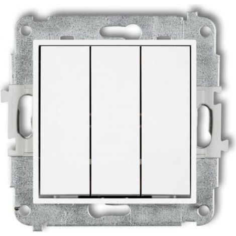 Mecanismo de triple enlace Icon, blanco mate 25IWP-7