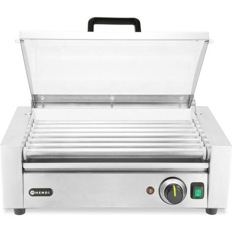 Scalda panini per hot dog con coperchio, 7 panini, 45 cm, 620 W