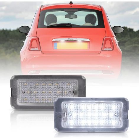 Feux de Plaque Immatriculation LED pour 500 595 695 Lot de 2 Éclairage Plaque d'Immatriculation Auto Blanc Canbus Sans Erreur Plug (1/5)