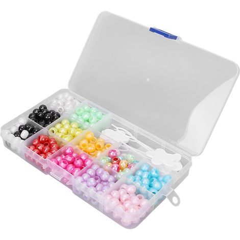 Title: 365pcs Colorful Beaded Dreadlock Hairstyles for Braiding - Hair and Beard Accessories with Storage Box (1/5)