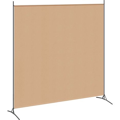 vidaXL Single Panel Room Divider Beige 175 x 180 cm Fabric