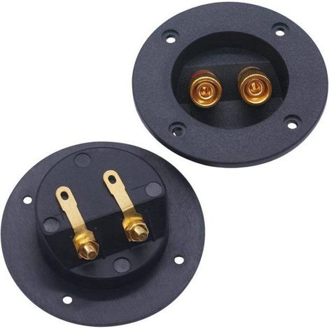 12 Pièces Bricolage Accueil Voiture Stéréo Enceinte 2 Voies Borne de Fixation de Borne Ronde Connecteurs de Coupe de Ressort (1/5)