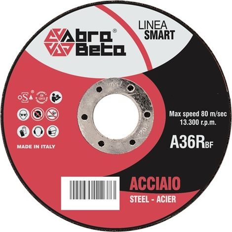 DISCO TAGLIO SMART ROSSO 125X1MM PER ACCIAIO