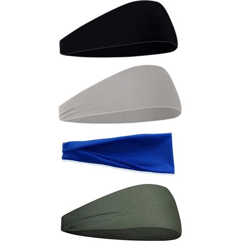1 Bandeau de sport, tissu respirant, extensible 4 directions, anti-transpiration, pour course tennis basketball (1/5)