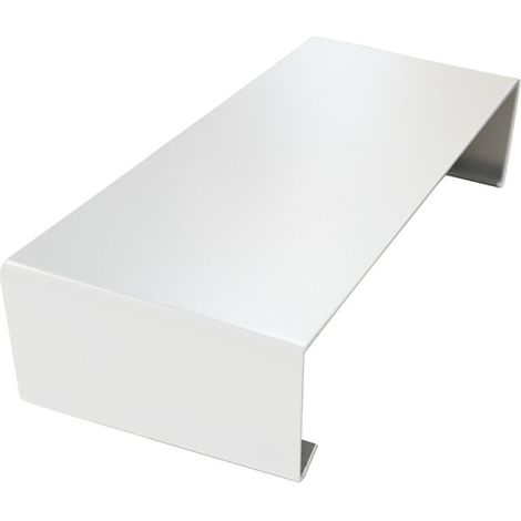 Eclisse extérieure pour couvertine alu Couleur - Blanc pur - RAL 9010, Largeur - 320 mm - ALUHOME