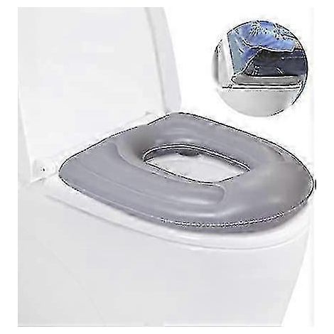 Coussin de siège de toilette à hauteur réglable avec oreiller en forme de beignet, support de toilette pour personnes âgées, récupération post-opératoire, sécurité dans la salle de bain (1/3)