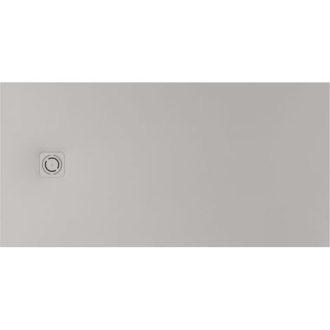 Receveur de douche extra plat en Stonex® Terran-N + Grille Twist - 1200x800mm - Perle (1/2)