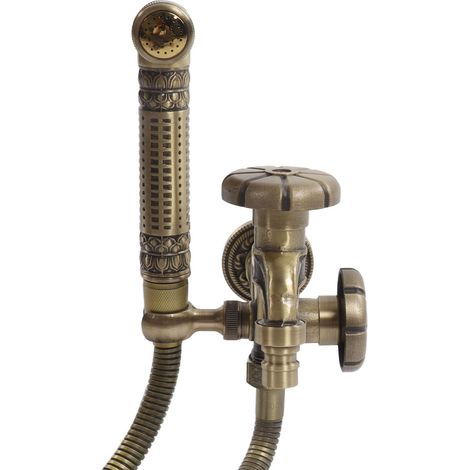 Pulvérisateur de Robinet d'eau Mural, Robinet Mural rétro monotrou Multifonction en Laiton de 2 m de Gamme pour Jardin pour Piscine pour Bidet (1/5)